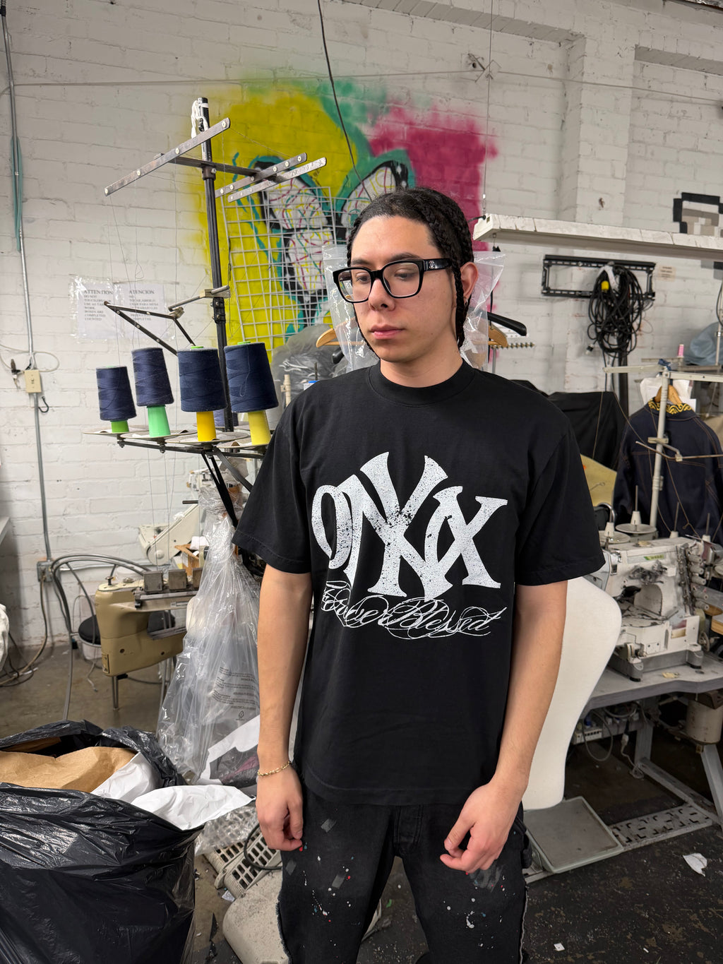 Onyx Staple Tee Black